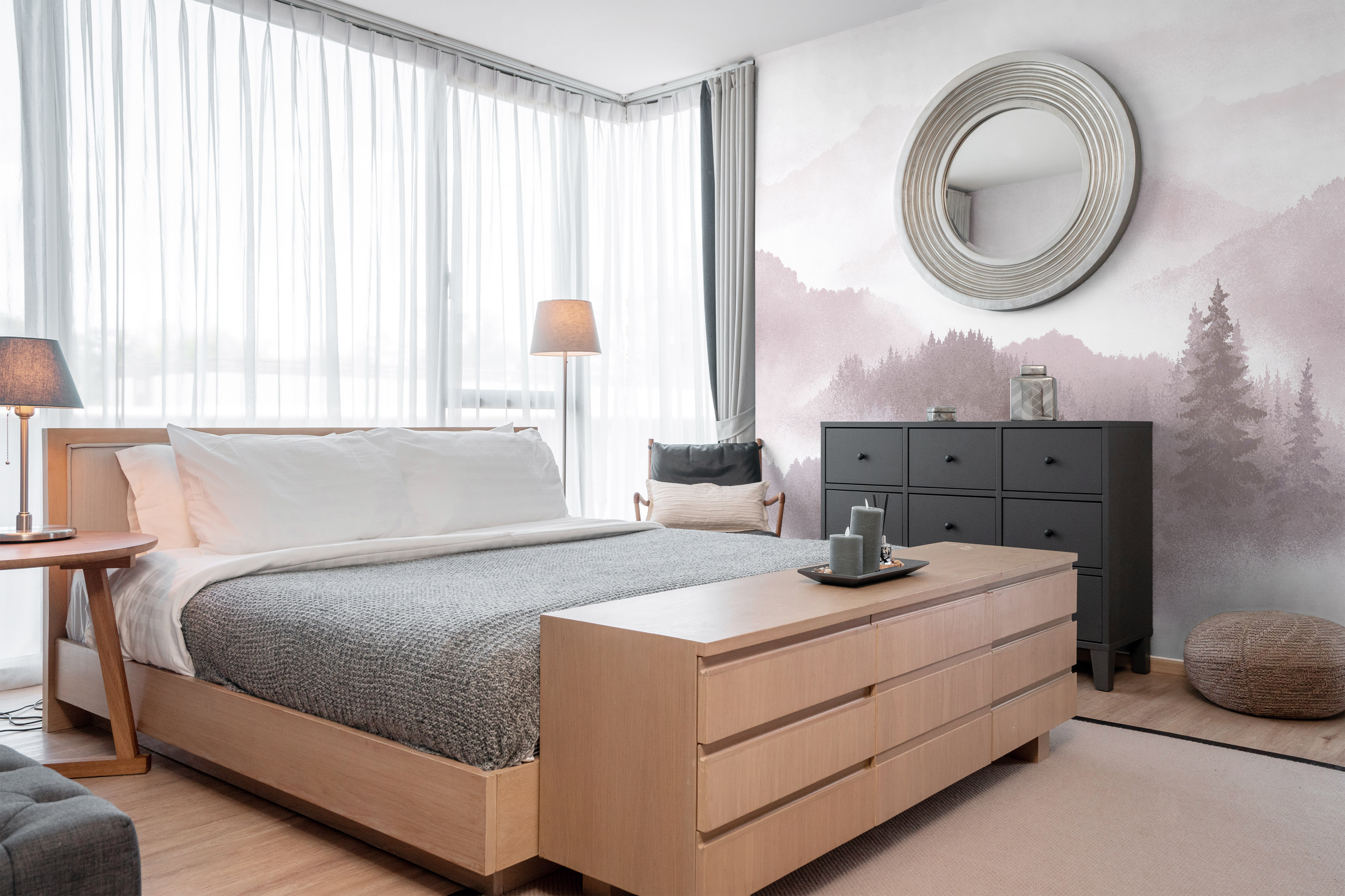 Панно Loymina Пейзаж Карельский край ART7 003 3×4 фото в интерьере